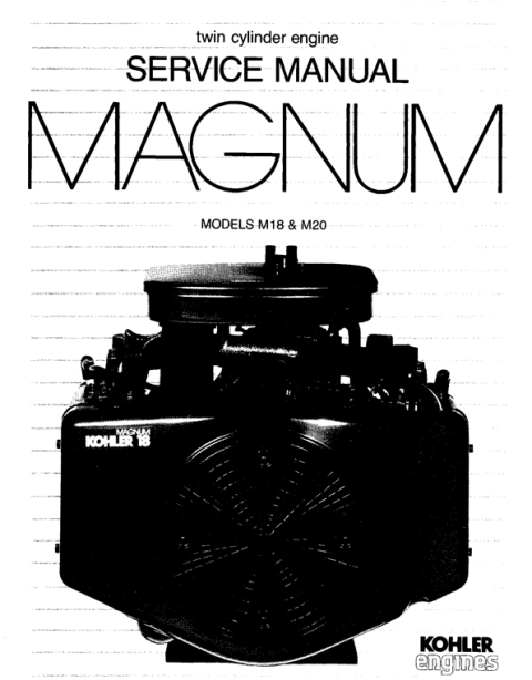 Product picture KOHLER Magnum M18 M20 Service Repair Manual