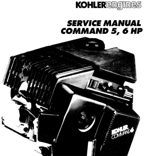 Product picture KOHLER Command 5 6 hp 5hp 6hp Service Repair Manual Command6 Command5