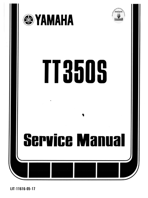 Product picture Yamaha_TT350S  Service  Repair & Maintenence Manual