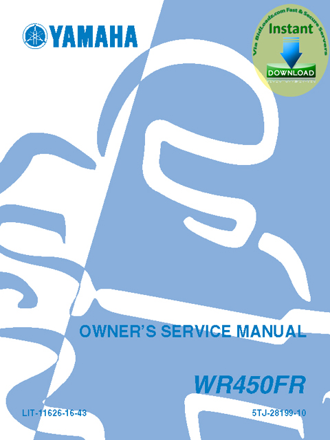 Product picture Yamaha_WR450FR_2003_Owners Service_Manual