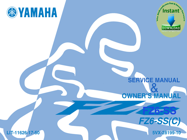 Product picture Yamaha_FZ6_SS_SSC_‘04_  2 in 1 Owner‘s_manual ( user giude) + Service Repair Manual