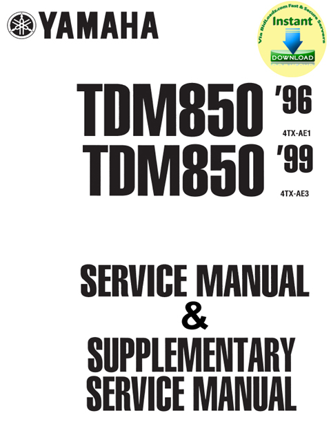 Product picture Yamaha_TDM850_96_99  2 in 1  Service_Manual + Supplementary_Service_Manual